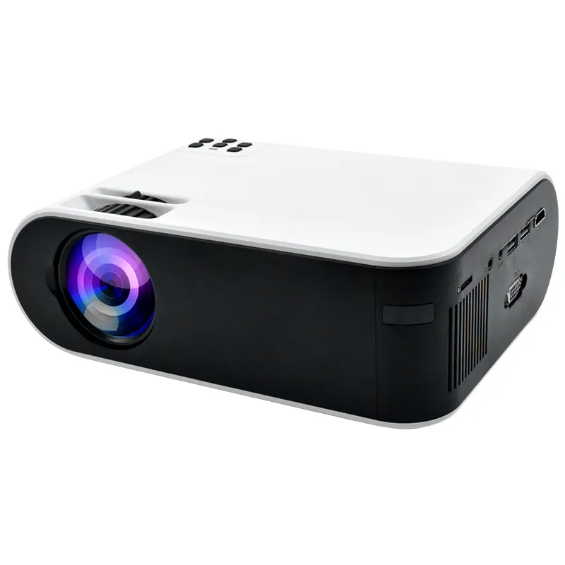 แอนดรอยด์4K Mini Projector Native 720P พร้อมฟังก์ชั่นกระจกดาวน์โหลด Apk AN21 Plus เชื่อมต่ออินเทอร์เน็ตผ่าน Wifi