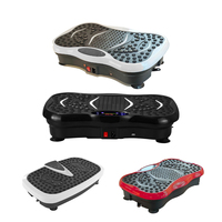 4D Vibrationsplatte Trainingsgerät für Ganzkörperfitness mit Bluetooth-Lautsprecher Fernbedienung 120kg Tragkraft