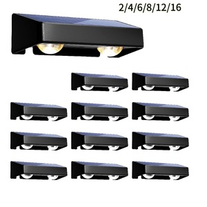 Lampe murale solaire LED d'extérieur Hua Enxing, coque en plastique étanche pour l'éclairage des cours et des couloirs - Product Image 5