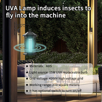 15W ABS Waterdichte Eco-vriendelijke UV Insectenverjager Anti-Muggenlamp met 4000V Elektrische Buiten Vliegen- en Insectenval Solid State