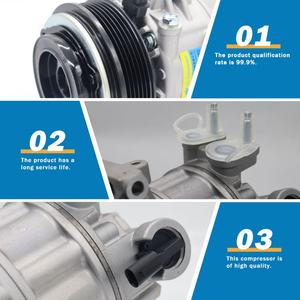 Compresseur de climatisation automobile 12V 6PK pour Jeep Wrangler JL JK 3.6L 68292169AB Numéro de pièce - Product Image 6