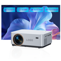 Projecteur 8K 4K natif, projecteur à luminosité maximale, 500 lumens ANSI, vidéo portable, mini projecteur 4K pour cinéma maison