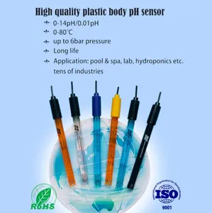 pH-kombisonsonde im labor verwendet glaskörper schale ph sonde elektroden sensor