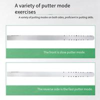 Règle de trajectoire de putter de golf portable et légère en alliage d'aluminium pour entraînement, accessoires de golf