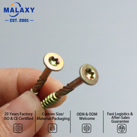 Vis à bois MALAXY pour meubles, vis à bois zinguées, vis à bois à tête plate CSK de différentes couleurs