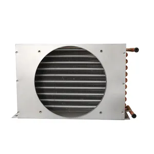 Cooling coil with aluminium fin and copper tube condenser evaporator