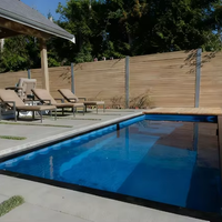 Piscine à conteneurs familiale et commerciale de 20.40 pouces, offrant des services personnalisés, en fibre de verre.