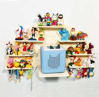 Support de tonies en forme d'arc-en-ciel en bois présentoir de jouets support de décoration murale Tony Figures et étagère de boîte toni