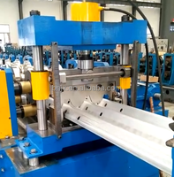 Máquina perfiladora de barreras de seguridad rodantes tipo W/triple viga, controlada por PLC, automática, de alta precisión, con motor y rodamientos