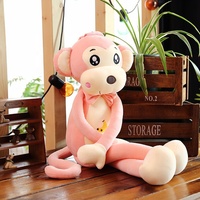 Lisa Mainan Monyet Bayi Baru Boneka Monyet Lucu Lengan Panjang Super Lembut Isi Kapas PP Bordir 40cm Hadiah Ulang Tahun