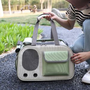 Luxury Outdoor Modern <b>Pet</b> <b>Backpack</b> Zipper Solid Pattern Durable Oxford Cloth-Foldable <b>Carrier</b> for Cats Dogs Portable Travel Bag - Product Image 3