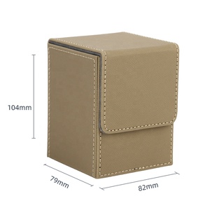 Boîte de rangement TCG en cuir PU antidérapant avec fermeture magnétique pour plus de 100 cartes sous étui, étui de rangement MTG Commander pour Pokémon - Product Image 3
