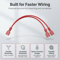 Conjunto de Arnés de Cables con Conector Hembra Tipo Pala de 2.8mm, 4.8mm y 6.3mm Personalizado para Electrodomésticos