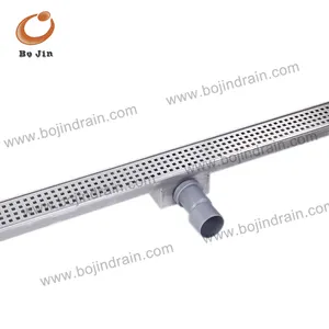 Lantai Menyedot Drain Linear Drainase Sistem Linear Drain Side Melalui Sisi Outlet Pembuangan Kamar Mandi