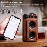 Mini radio stéréo portable rétro sans fil avec bouton de commande pour haut-parleur, idéal pour la maison, les soirées et les événements.