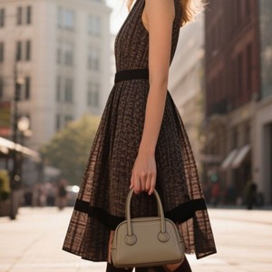 Sac à bandoulière mini élégant pour femme, style européen et américain, en cuir de vachette pleine fleur, sac Boston polyvalent et élégant, transfrontalier - Product Image 1