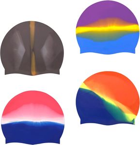 Gorros de Natación de Silicona Personalizados de Fábrica, Precio al por Mayor, 50g 55g 60g, 100% Silicona, Hechos en China, Gorro de Natación Profesional - Product Image 2