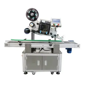 Fabriek Prijs Bar Code Print Plakken Label Applicator/Automatische Platte Etikettering Machine