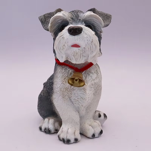 Articles de décoration d'intérieur modernes Statue d'animal de compagnie mignonne Sculpture d'art artisanal en résine Figurines miniatures 3d de jardin d'animaux personnalisées - Product Image 4