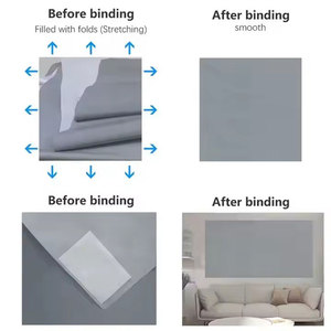 Pantallas de Proyección de Tela Gris de 60 a 130 Pulgadas 16:9, Pantalla de Proyección Reflectante Metálica para Cine en Casa, Películas al Aire Libre - Product Image 6