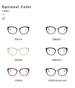 Toptan Retro kadın gözlük çerçeveleri anti-mavi ışık kedi göz gözlük - Product Image 3