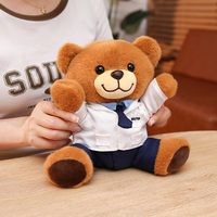 Ensemble de 22 cm d'ours en peluche personnages d'occuperations (Infirmière, Docteur, Détective) pour la décoration intérieure, cadeaux promotionnels, jouet en peluche