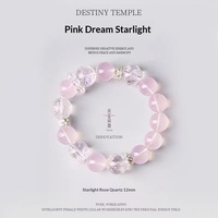 Bracelets polis en cristal naturel bicolore bleu, rose et blanc, multi-pierres, avec aquamarine rose, moins chers