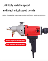 LAANCI 6110B - Taladro de Diamante de 1400W, Herramienta con Cable de 110mm para Perforación Profesional de Concreto