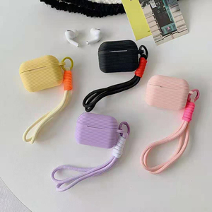 Funda de Silicona para Auriculares, Colorida y Moderna, con Correa Trenzada de Diseño, para Airpods Pro 2 3 - Product Image 3