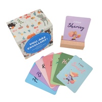Cartes d'affirmations positives de haute qualité personnalisées en papier pour usage familial, jeu de solitaire classique, vente en gros premium