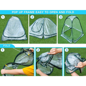 <span class=keywords><strong>Invernadero</strong></span> Portátil <span class=keywords><strong>Mini</strong></span> para Plantas, Impermeable, Fácil de Montar, con Recubrimiento en Polvo, PVC Transparente, para Balcón - Product Image 3