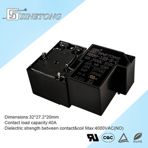 Sinetong NB90-12S-S-C5 High Power 12V 24V Voltage Miniature T90 12VDC <b>Relay</b> 1CO 40A 240VAC 30A 277VAC - Product Image 3