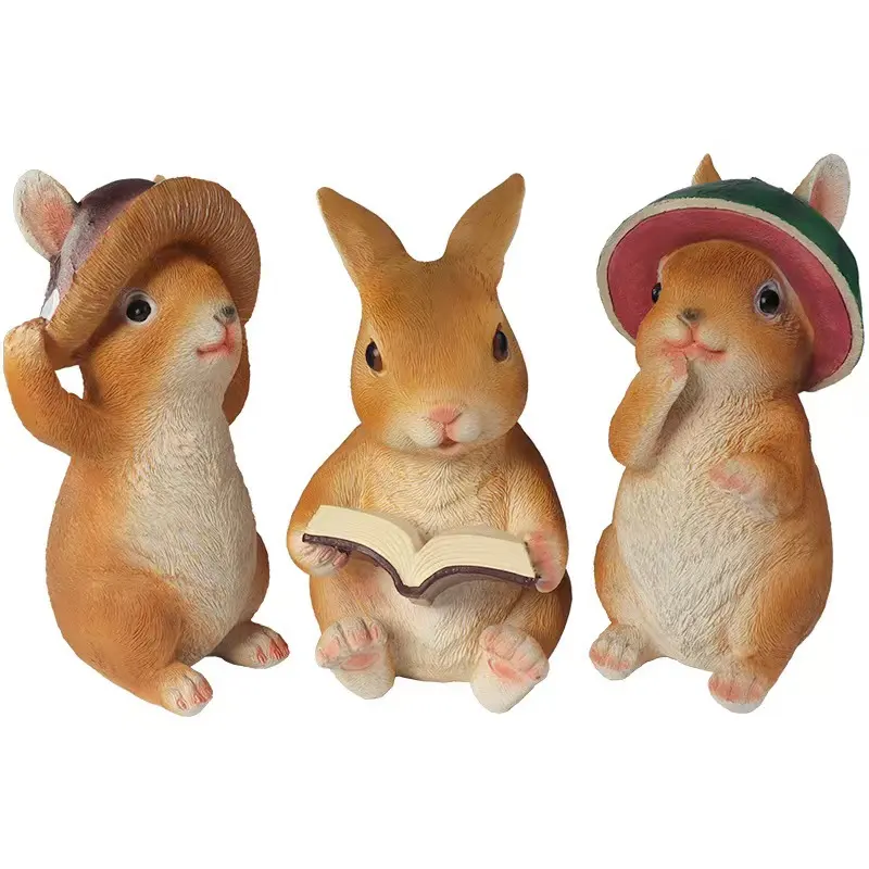 Mignon Écureuil Animal Modèle Figurine Miniature Personnalisée Décoration De Jardin Figurine Statues D'animaux Ornements