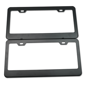 Cadre de plaque d'immatriculation de <span class=keywords><strong>voiture</strong></span> de qualité supérieure <span class=keywords><strong>sans</strong></span> accessoires cadre de plaque d'immatriculation noir en acier inoxydable <span class=keywords><strong>pour</strong></span> <span class=keywords><strong>voiture</strong></span> américaine - Product Image 3