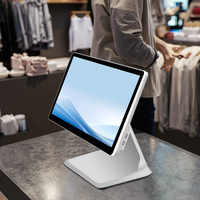 Machine de point de vente personnalisée 15 pouces 10 points écran tactile 4G 128G Terminal de point de vente tout en un pour caisse enregistreuse