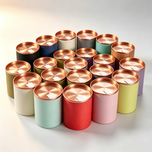 Boîte cylindrique ronde haut de gamme avec feuille d'or pour tube cadeau de bouteille de vin - Product Image 2
