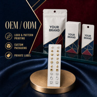Patch magnétique personnalisé en or 24 carats pour l'oreille, faible MOQ, pour le bien-être, la relaxation et les soins de beauté (graine auriculaire)