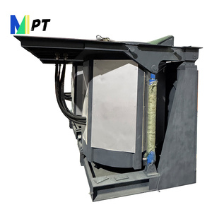 Petit four de fusion de cuivre en aluminium Arc 400Kg Induction four de fusion de métaux industriel raffinerie doré - Product Image 2