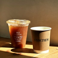 Gobelets jetables transparents en PET de 12oz, 16oz, 32oz avec couvercles et pailles, personnalisables avec logo imprimé pour café et boissons