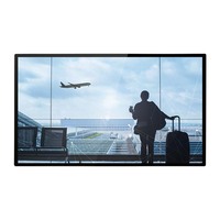 55 pouces Ultra mince écran tactile montage mural signalisation numérique affichage publicitaire intelligent Android 11 haut-parleur Wi-Fi intégré pour magasin
