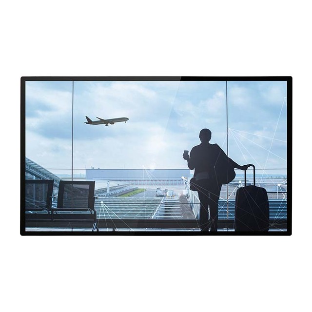 55 Inch Ultra Thin Touch Screen Wall Mount Digital Signage Smart Advertising Display Android 11 Built-in Wi-Fi Speaker for Store