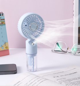 Ventilateur portable à main 3 vitesses 4 couleurs avec pulvérisation d'eau pour les voyages en plein air et les événements sportifs, ventilateur de refroidissement par brumisation rechargeable - Product Image 2
