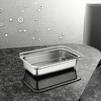Bac Gastronorme GN 1/1 en Acier Inoxydable pour Table Vapeur – Idéal Hôtels et Restaurants, Équipement de Restauration