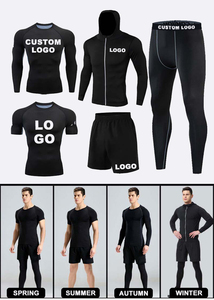 Conjunto Deportivo Personalizado con Logotipo, Ropa de <span class=keywords><strong>Gimnasio</strong></span>, Fitness, Yoga, Traje Deportivo Liso, Conjunto para Correr, Venta al Por Mayor, Unisex, Ropa de Entrenamiento para Hombre - Product Image 2