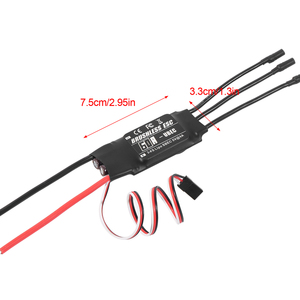 NEEBRC 20A 30A 40A 50A 60A 80A Brushless ESC UBEC Speed Controller <span class=keywords><strong>2</strong></span>-6s kartu pemrograman untuk RC FPV pesawat helikopter bagian mainan - Product Image 5