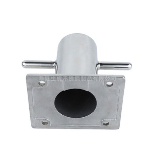 Shining Stainless Steel Cylindrical Bollard 120mm 150mm Thickened Base Plate For Marine Docks <b>Yachts</b> - Product Image 1