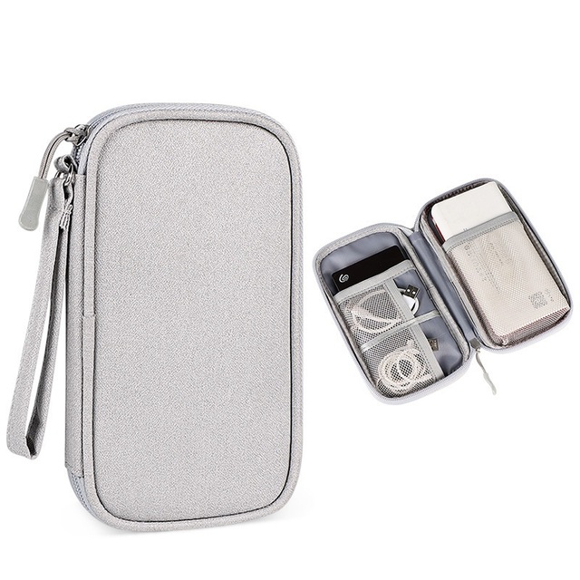 Electronics Organizer Bag Pouch Cable Charger Case Travel Shockproof Cord Carrying Case for Earphone Powerbank USB Hard Drive