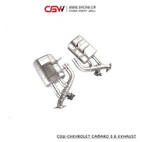 CGW Abordable Tuyau D'échappement Silencieux avec Commande Vocale Vanne de Contrôle Pour Chevrolet Camaro 3.6L MON 2011 Unique embout D'échappement