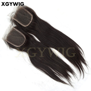 Stock 10 "-20" couleur naturelle 100% cheveux humains brésiliens vierges raides séparation libre 7x7 6x6 5x5 4x4 <span class=keywords><strong>fermeture</strong></span> à lacet - Product Image 2