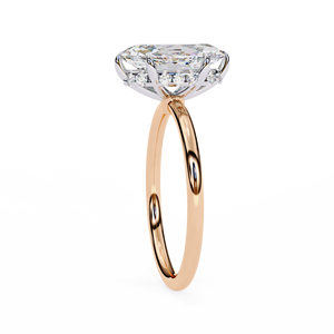 แหวนหมั้นเพชรแล็บโกรว์ทรงบริลเลียนต์ทองคำแท้ 18K สำหรับผู้หญิง ได้รับการรับรองจาก IGI ชุบโรเดียม หรูหรา สีขาว D พร้อมเลเซอร์ - Product Image 3